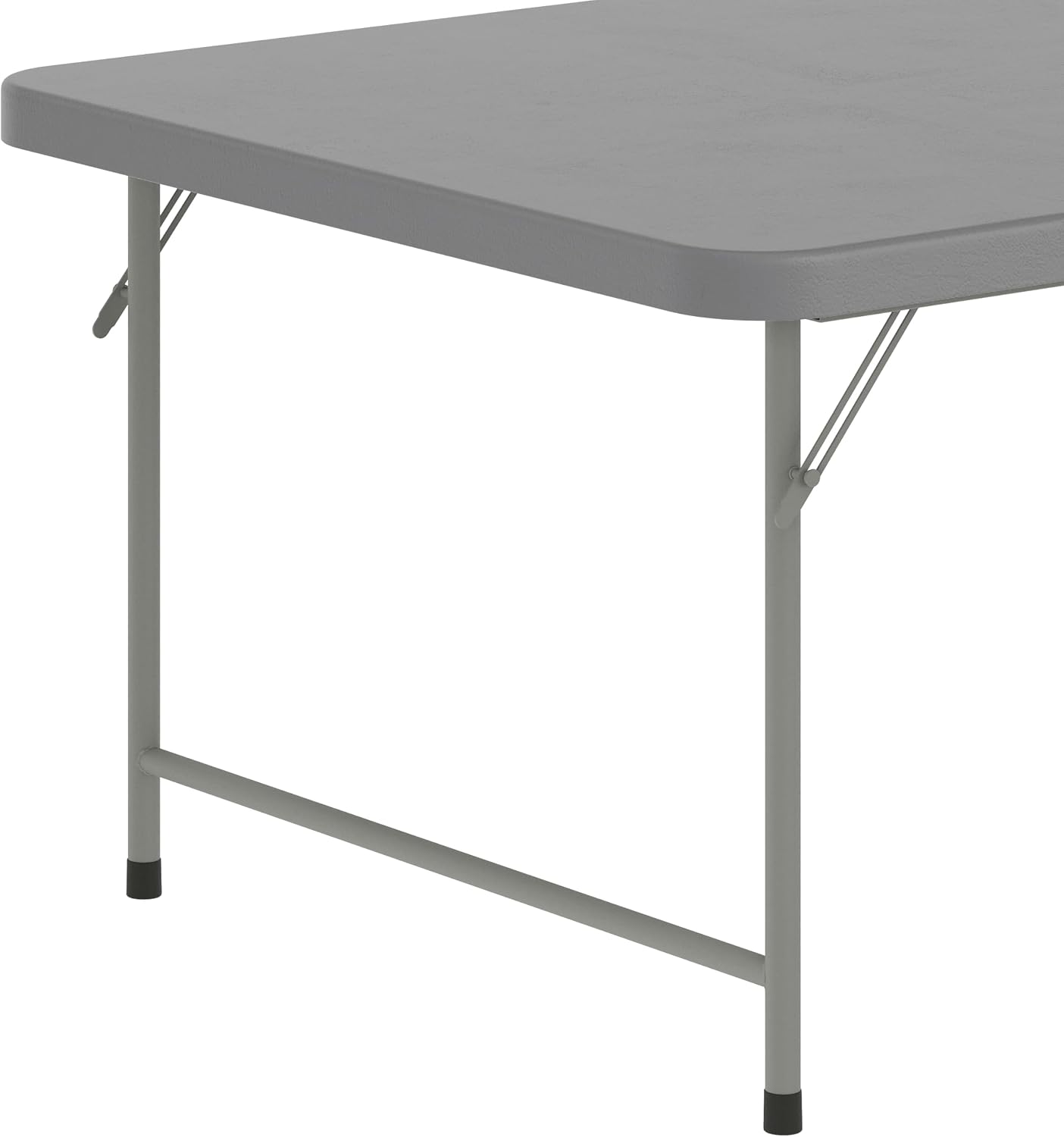 Flash Furniture Paige 4.93' Classroom Activity Table for School and Home, Heavy-Duty Rectangular Plastic Activity Table for Kids, Granite Gray