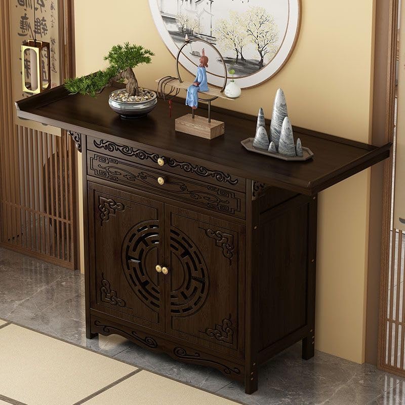 Personal Shrine Altar Table Day of The Dead Altar Stand Puja Meditation Prayer Table Buddhist Altar Pooja Cabinet Altar Cabinet
