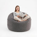 Bean Bag Chair, Bean Bags for Adults and Kids, Chair with Memory Foam Filled, Bean Bag Couch with Backrest and Armrests, Comfy Sofa for Living Room, Bedroom and Dorm, Dark Grey 36"