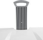 Wheeled Laundry Hamper, Plastic, 2 Bushel Capacity, Retractable Handle, Flip-Top Lid, Portable, for Apartments and Dorm Rooms