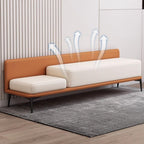 Modern Bed End Stool Simple Modern Bedside Bench Bedroom Creative Entrance Shoe Long Sofa Entryway(Brown)