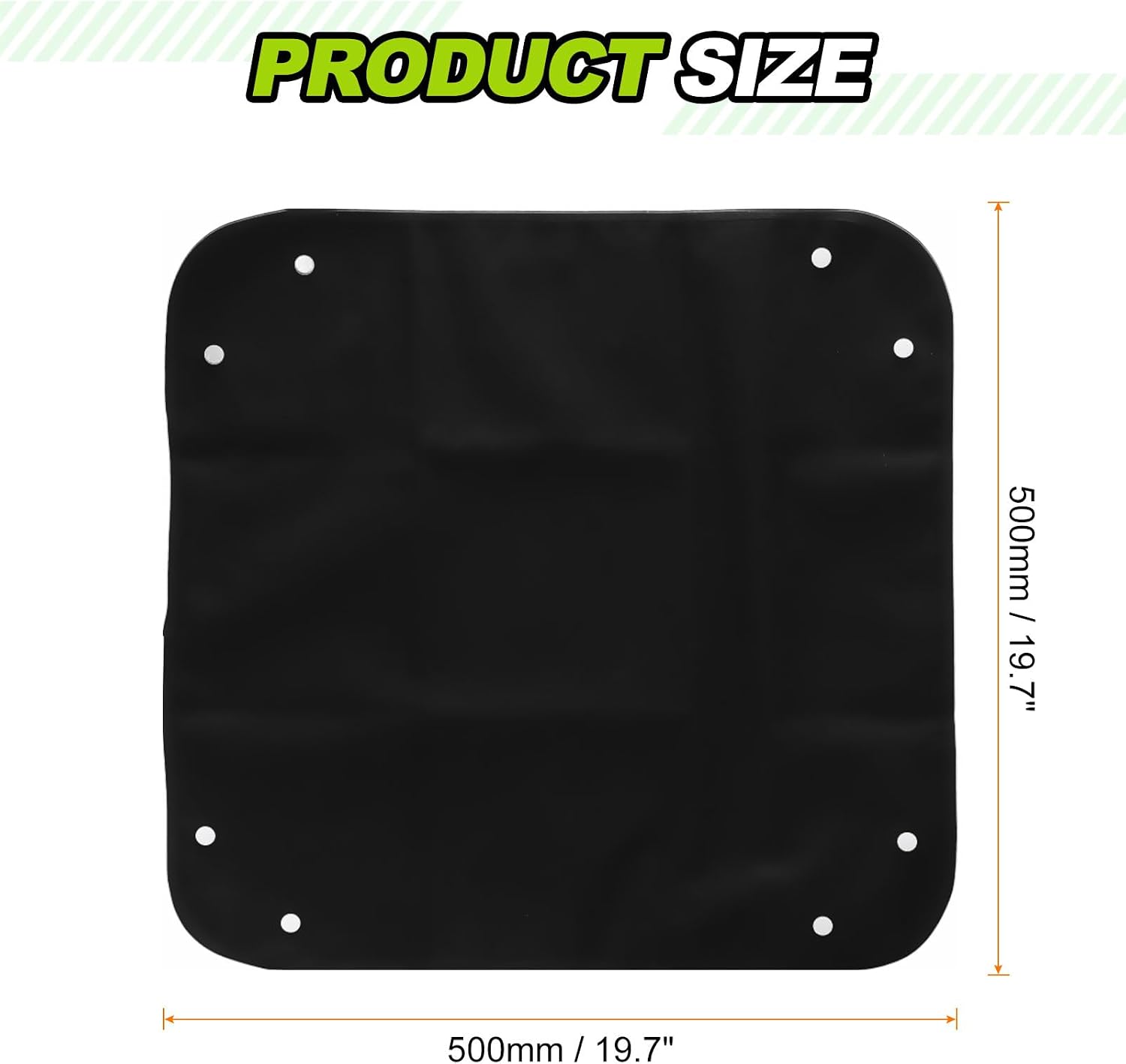 HARFINGTON Repotting Mat 19.7" x 19.7" Oxford Cloth Waterproof Plant Repotting Mat Foldable Portable Gardening Potting Tray with Plastic Buckle for Indoor Plant Change Soil, Black