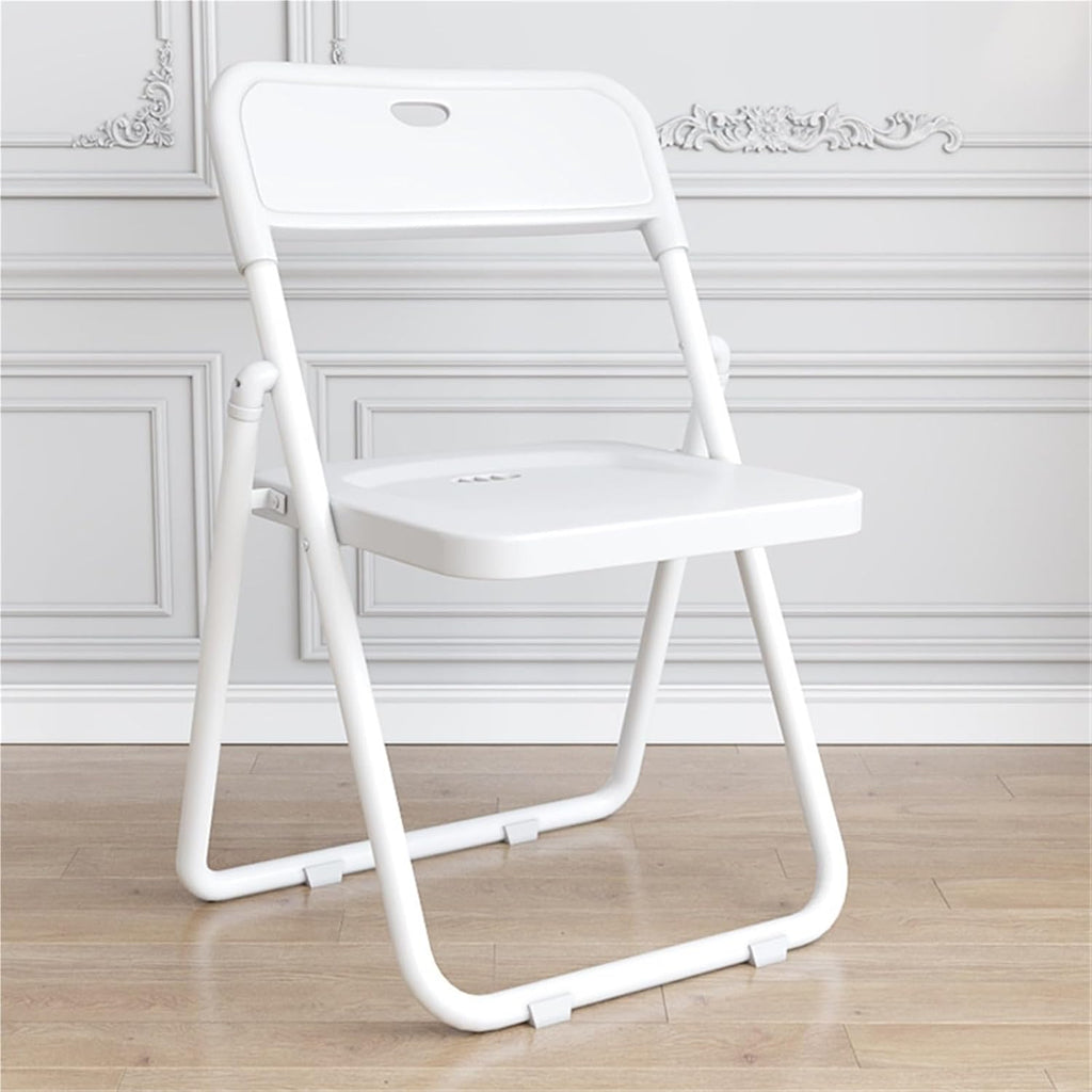 Plastic Folding Chairs - Pack of 1 Portable Folding Chairs for Dining, Office, Vanity, Makeup, Study & Home Soft Seating(Rojo)