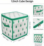 Christmas Ornament Storage Box, Christmas Tree Ornament Organizer, Hard Plastic Storage Container with Dividers, Clear Design Waterproof Case for 3" Seasons Balls