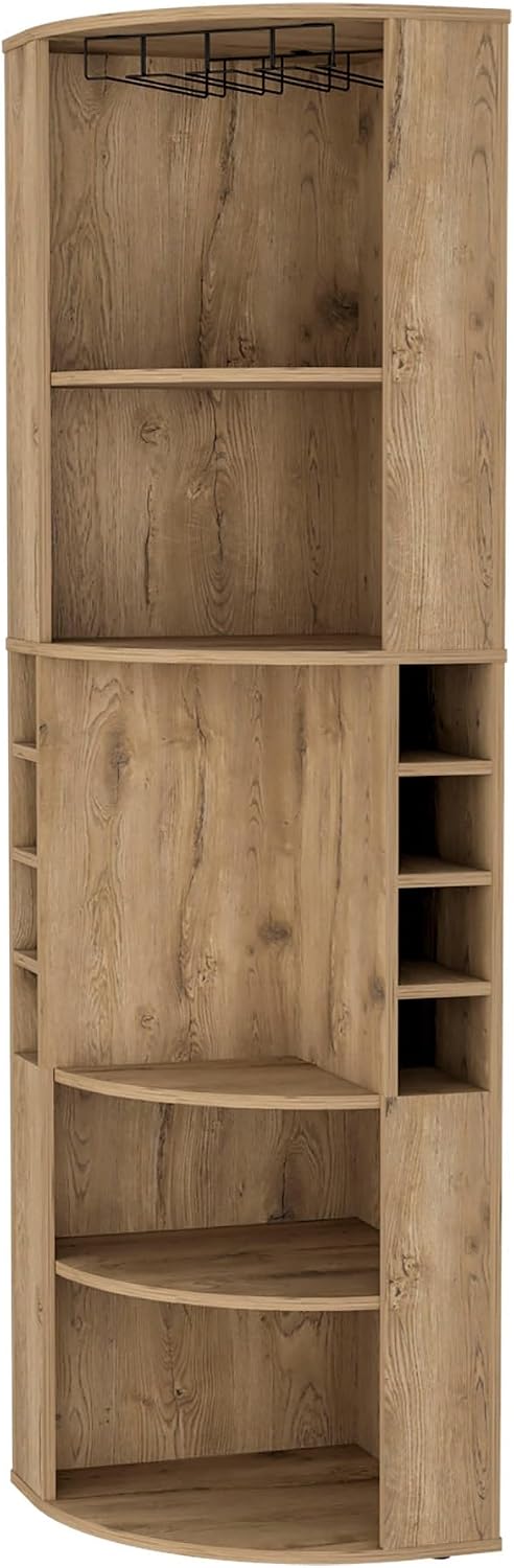 Wine Rack 5 Large Shelves Corner Storage Cabinet, Pantry Sideboard Locker for Living Room,for Kitchen Home