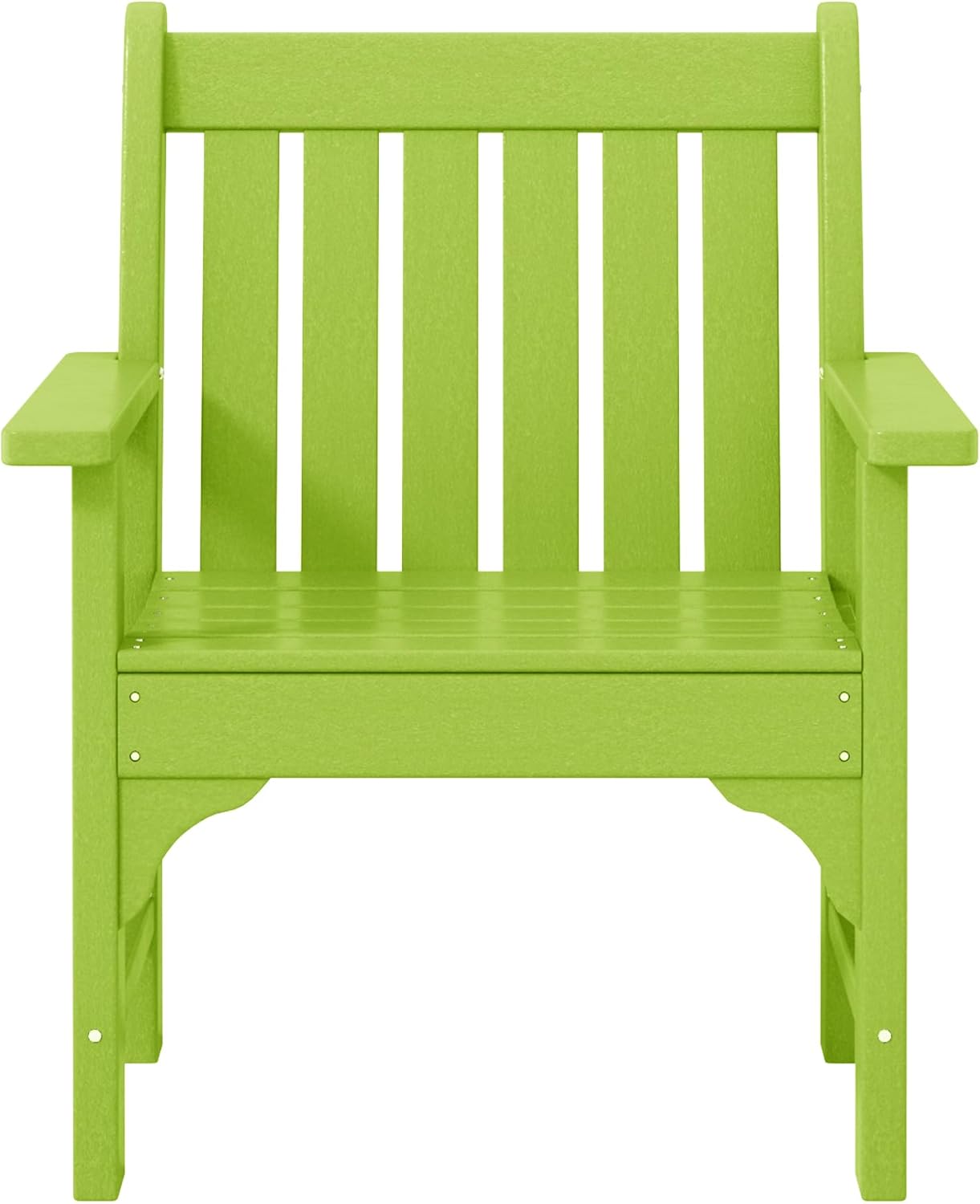 WestinTrends Malibu Outdoor Patio HDPE Adirondack Dining Arm Chair, Lime