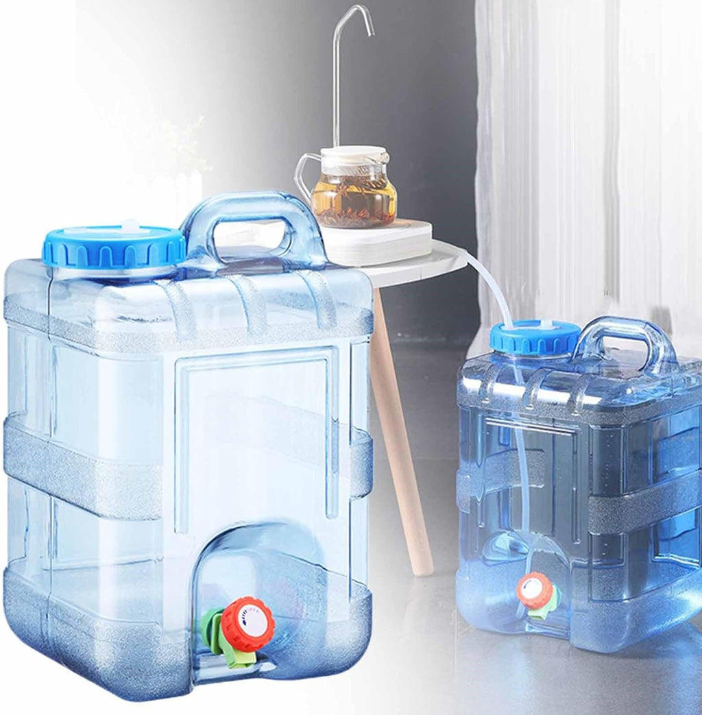 Portable Camping Water Tank with Faucet Water Storage Container with Tap BPA Free Emergency Drinking Water Canister for Outdoor Camping, Hiking, Car Travel Home Emergency Use (15L)