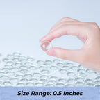 SIDONG 5 LB Flat Glass Beads for Vases 1/2 inches Glass Marbles, Glass Gems for Vase Fillers, Aquariums, Crafts, Candlestick, Home Decor,Fire Pit and Fireplace