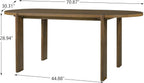 Christopher Knight Home Gernang Modern Minimalist Wooden Indoor Dining Table, Oval Top Dining Room Table for 6, Rubberwood Kitchen Table, for Family Gatherings/Restaurant, Walnut