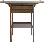 Free Standing Altar Table, Retro Chinese Style Altar Table with Drawers Meditation Table with Storage Tier and Auspicious Cloud Carving for Homes Temples Ancestral Halls (39.3x15.7x39.3 in)