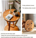 Solid Wood End Table - Tensegrity Design for Living Room, Sofa Side, Home Decor, Indoor Accent Furniture