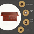 Personal Shrine Desk, Solid Bamboo Buddha Altar Cabinet with Storage, Prayer Meditation Table for Living Room, Bedroom, Office(15.7 * 11.8 * 7.5in)