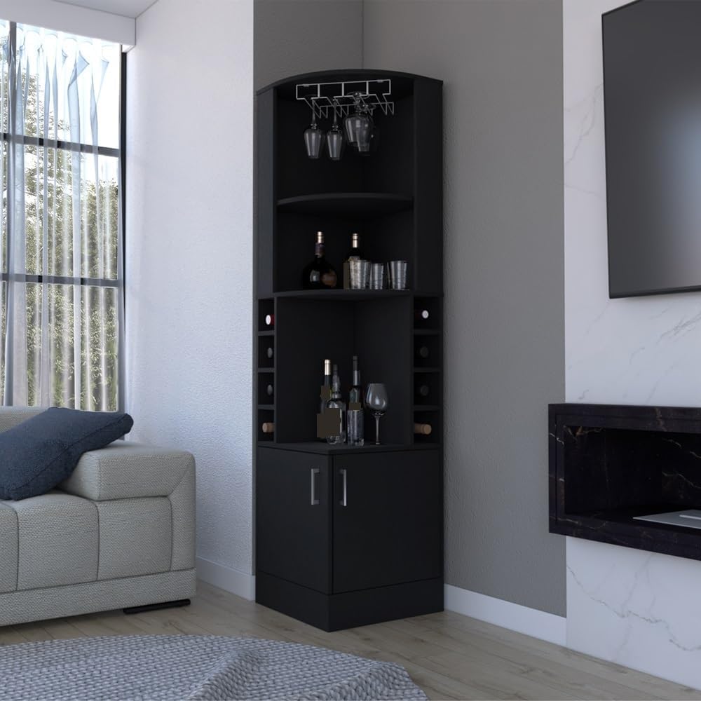 Farmhouse Rustic Corner Cabinet, Tall Narrow Storage Cabinet, for Hallway Kitchen Living Room,for Kitchen Home