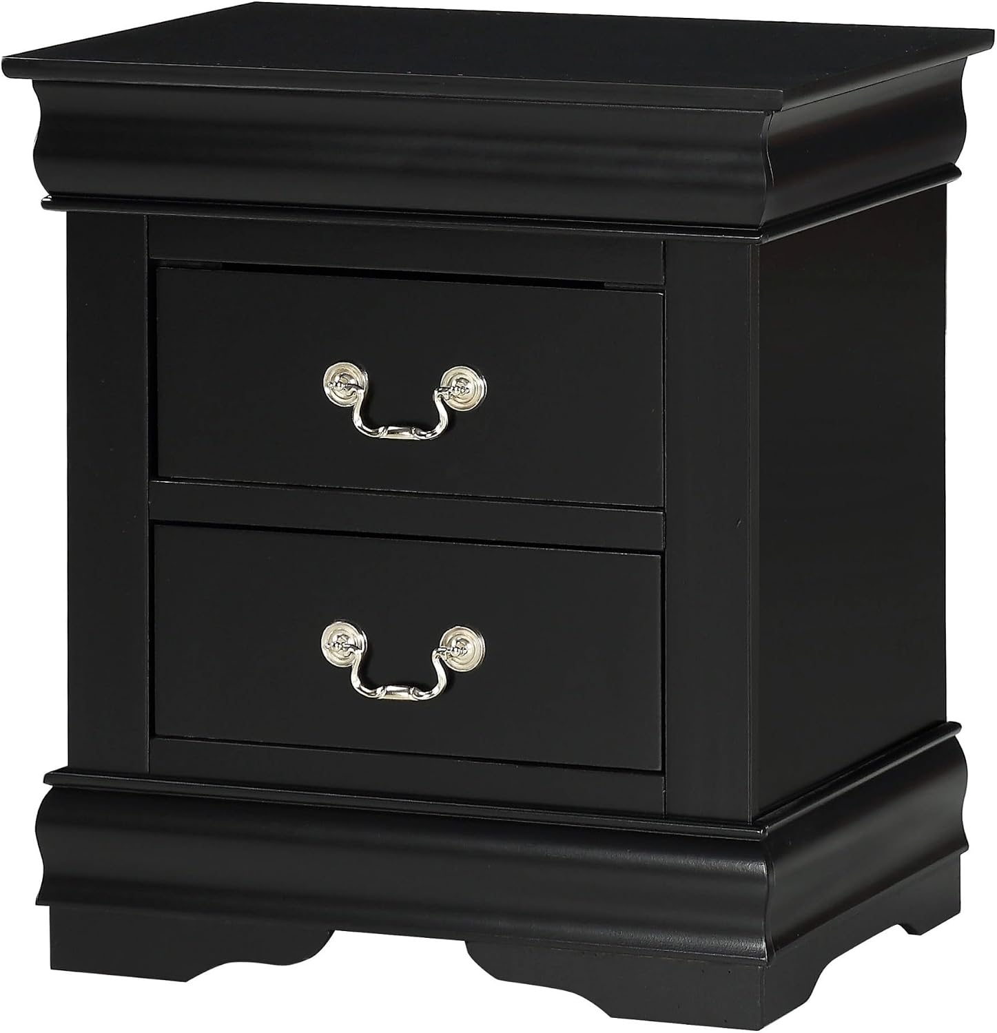 Two Drawers Nightstand Contemporary & Simple Style,for Small Spaces