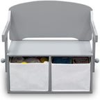 Delta Children MySize Kids Convertible Activity Bench - Greenguard Gold Certified, Grey