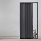 Aluminum Sliding Door with Lock - Retractable Barn Door Hardware Kit, Fits 61-177 cm, Temporary Simple Track Design, Ideal for Home and Office Spaces