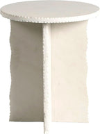 SAFAVIEH Couture Collection – Raybrook Stone Round Accent Table, Fully Assembled Mint Sandstone Side Table (SFV5785A)