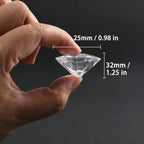 2 Pounds of 25 Carat Clear Acrylic Diamonds - Big Diamonds for Table Centerpiece Decorations, Wedding Decorations, Bridal Shower Decorations