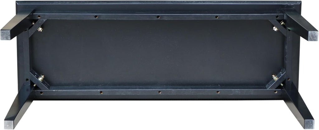 International Concepts Shaker Style Bench, 39-Inch Wide, Solid Parawood, Unfinished