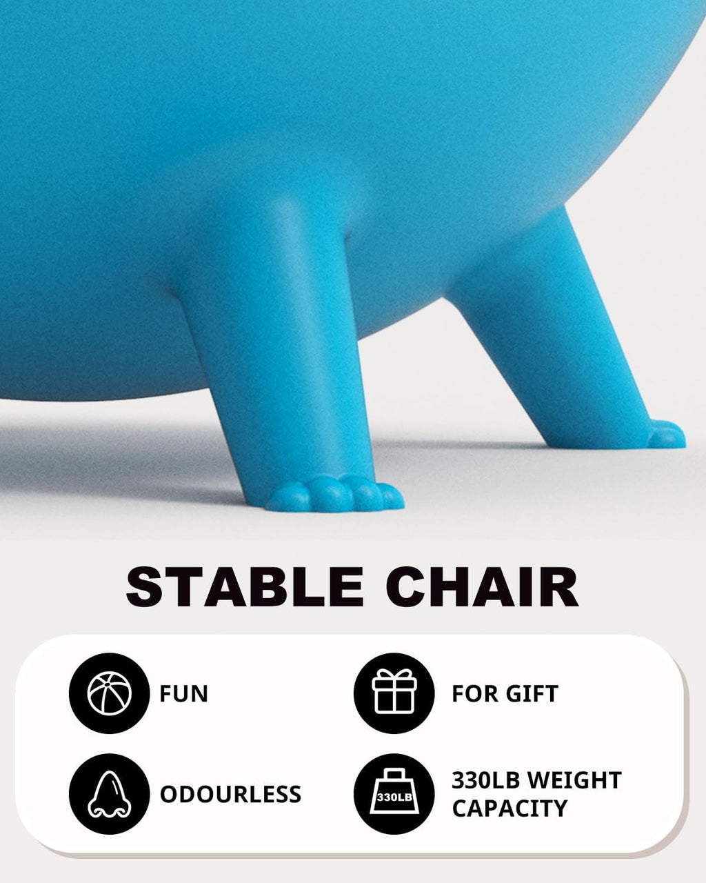Trideer Flexible Seating for Classroom Elementary, Yoga Ball Chairs for Kids, Wobble Chair of School Supplies for Sensory Kids, Student Desk Chairs for Homeschool (Blue, 55cm)