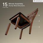 Signature Design by Ashley Ralene Rake Back 19" Dining Room Chair 2 Count, Medium Brown
