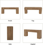 Epecoya Extra Long Console Tables for Entryway 86-Inch, Farmhouse Couch Table Behind Sofa Wooden, Modern Entryway Table for Entrance, Hallway, Living Room, Apartment, Natural Oak Brown