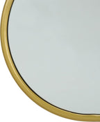 SAFAVIEH Home Collection - Ikaky Side Table, Gold Metal Base & Oval Mirrored Top (ACC5511A)