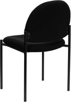 Flash Furniture Tania Comfort Black Fabric Stackable Steel Side Reception Chair