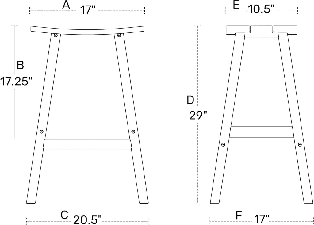 HDPE Laguna Contempo 29" Saddle Bar Stool, Lime