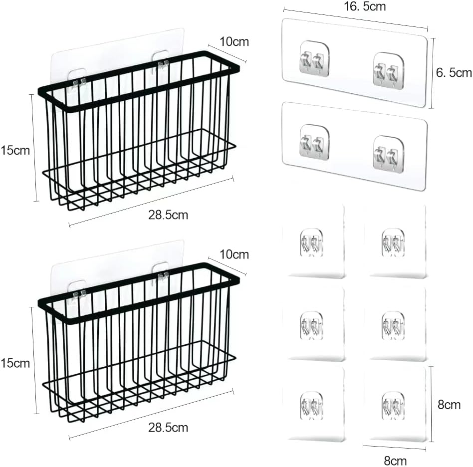 Over the Cabinet Door Organizer 2 Pack, Self Adhesive cabinet door organizer Pantry Door Organizer, Inside Cabinet Storage, Cutting Board Organizer Wall Mounted, Home Organization