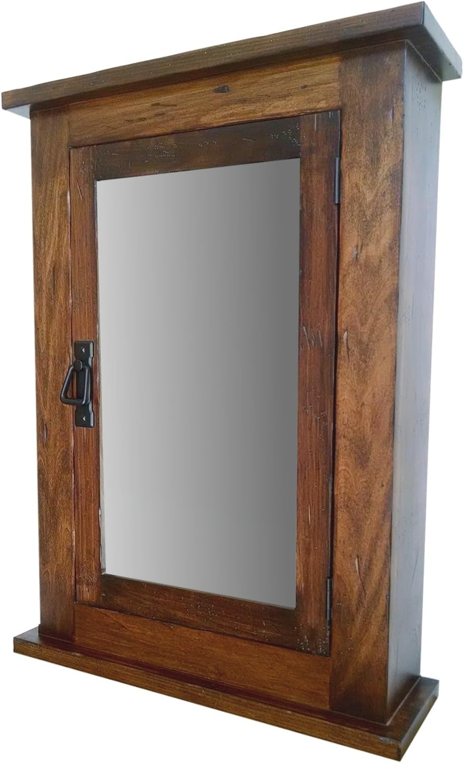Dijkoo ZyduzscAT NUOTIRUIS Primitive Mission Medicine Cabinet/Surface Mount/Distressed Medium Finish/Solid Wood & Handmade C