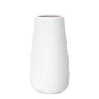 D'vine Dev 8 Inch Ivory Elegant Oval Ceramic Vase for Flowers, Home Décor Vase with Design Box, VS-LD-A-2