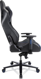 RS Gaming™ Davanti Vegan Leather High-Back Gaming Office Chair, Black/Blue, BIFMA Compliant