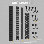 ONETIGRIS Gun Rack Wall Mount,Indoor Gun Rack for Wall with Shelf Horizontal and 1 Removable Gun Accessories Tray