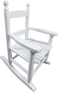 Modern Classic Toddler Rocker Chairs, Indoor & Outdoor Boys & Girls Rocking Chair for Ages 3-6, Solid Wood Rocking Chair Suitable for Patio, Garden, Playroom, Balcony,White