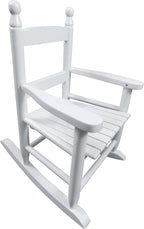 Children's Wooden Rocking Chair, White, Classic Style, Indoor Use, Kids Toddler Rocker