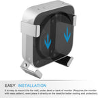 IFCASE Mount for Mac mini M4/M4 Pro 2024, Under Desk, Wall, Monitor Back VESA Mount Bracket with Heat Dissipation & Anti-Scratch Design (Silver)