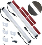 Litever Extra Under Cabinet Lighting Bars,12VDC, 5000K Daylight White, with Mounting Clips, Screws, Self-Adhesive Pads. Compatible LL-008 Series ONLY-[2-Pack-5000K]