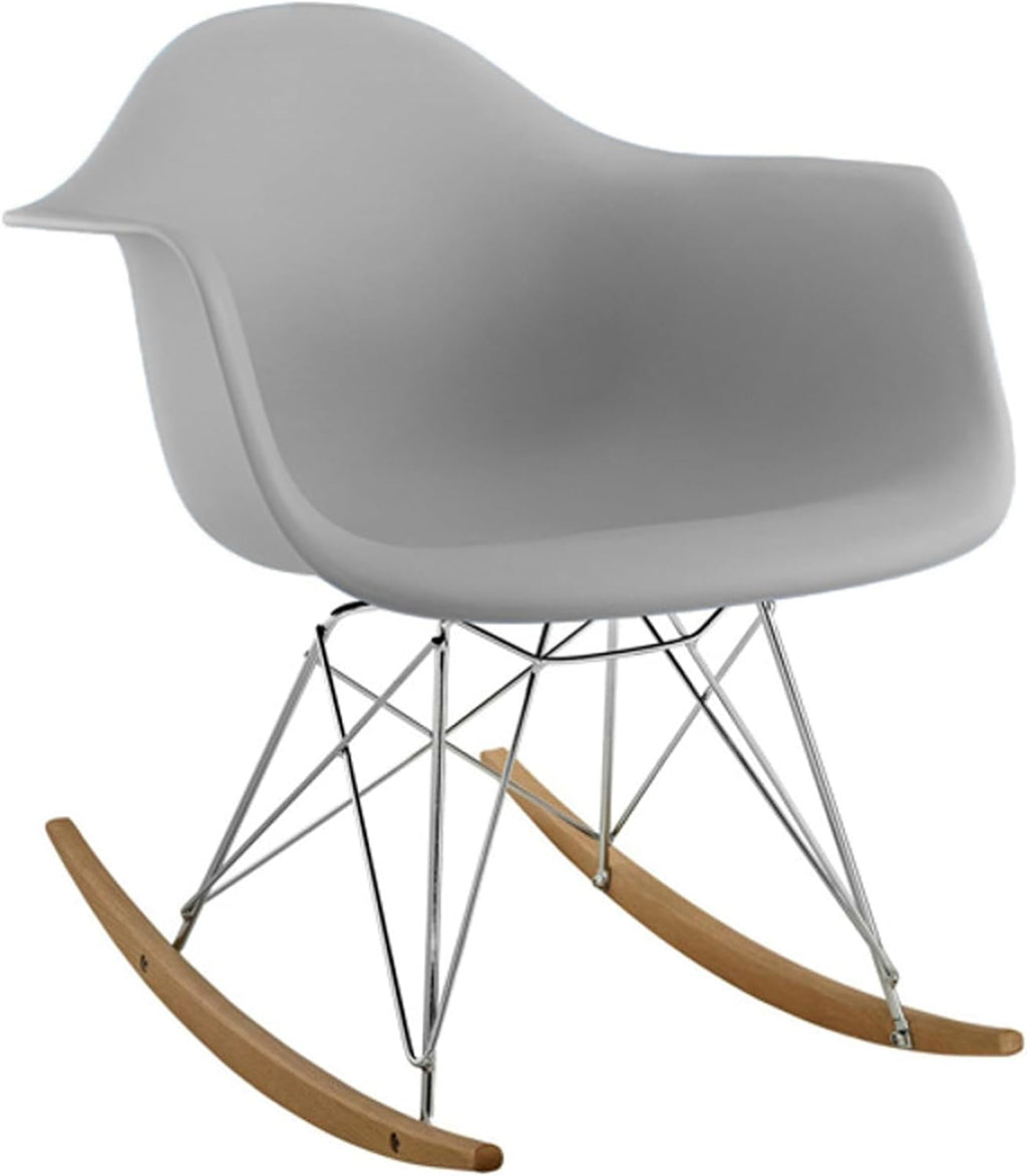 MODHOLIC Eiffel Rocker Chair, Gray