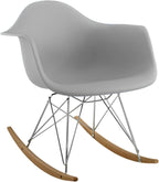 MODHOLIC Eiffel Rocker Chair, Gray