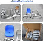 Swimming Pool Stainless Steel Lifeguard Chairs, Pool Deck Lifeguard Chairs with Hole & Hook,Loads 661lbs(304,1.8m)