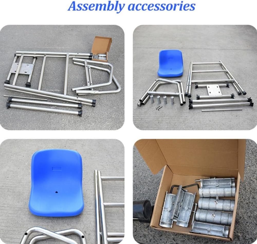 Swimming Pool Stainless Steel Lifeguard Chairs, Pool Deck Lifeguard Chairs with Hole & Hook,Loads 661lbs(304,1.8m)