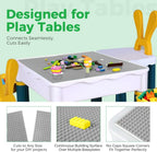 Classic Baseplates Building Plates-10" x 10" Building Boards,100% Compatible with All Major Brands and Activity Table, Creative Platforms Mats for Toy Bricks (Gray-10, 10 Pack)