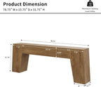 Epecoya Extra Long Sofa Console Table for Entryway, 78-Inch Large Farmhouse Wood Behind Couch Table, Modern Accent Entrance Table for Foyer Living Room Hallway Home, Natural Oak Brown