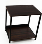 Small Side Table, End Table,Nightstand with 2-Layer Storage Shelves, Living Room, Bedroom, Stable Frame for Small Spaces.Kitchen Countertop Spice Rack,Easy Assembly, Rustic Brown.