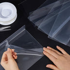 DICOSMETIC 10Sets Acrylic Under Bed Blocker 15.75x5.91x1.57 Inch Clear Under Couch Blockers Furniture Blockers Sofa Gap Protector for Pets Toys Cat Stop Things Going Unders