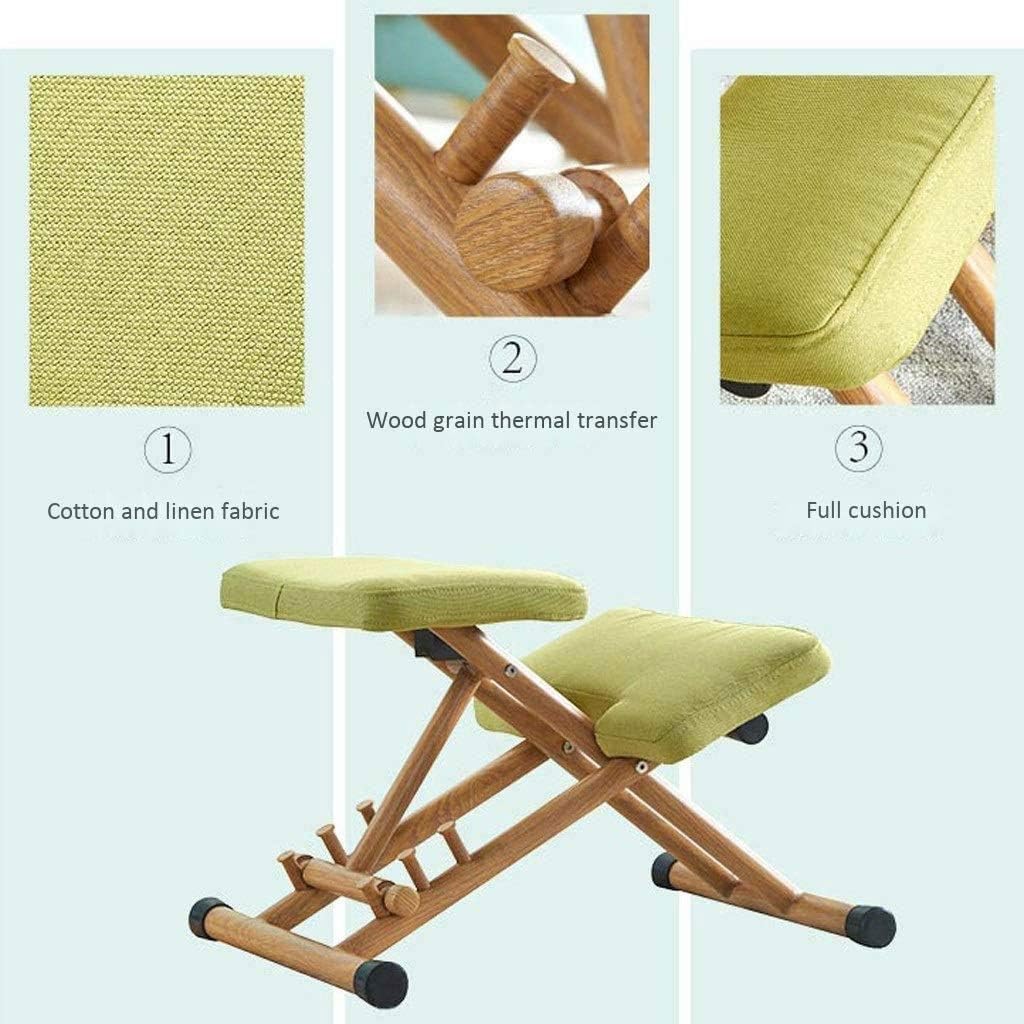 FMURY Orthopedic Chair Kneeling Chair Computer Chair Home Lift Leisure Chair Office Chair Learning Chair(Gray)