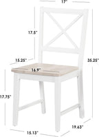 Virginia Crossback Dining Chair, Set of 2, Espresso
