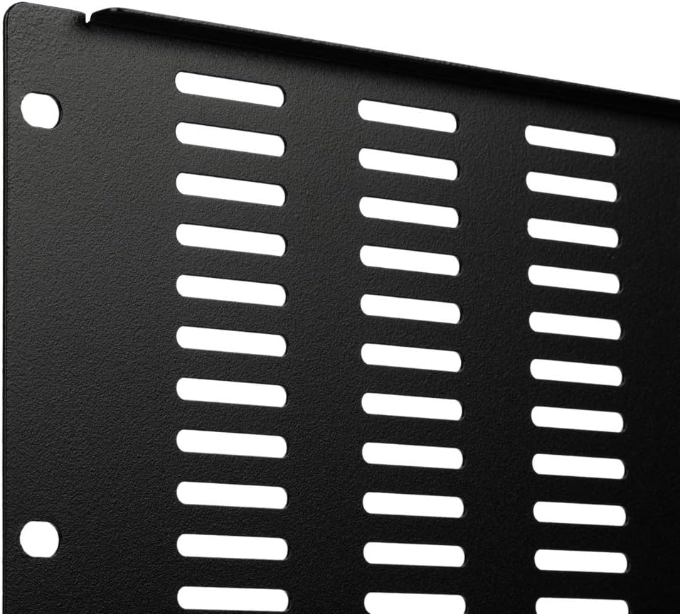 NavePoint 1U Blank Rack Mount Panel IT Server Network Spacer Slotted Venting