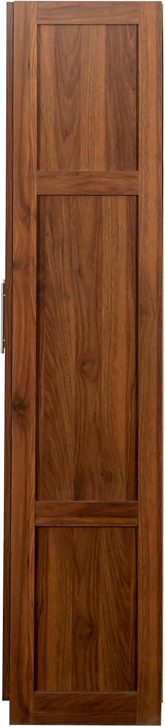 70.87'' Tall White Pantry Cabinet with 2 Doors 3 Adjustable Shelves Kitchen Storage Cupboard for Kitchen Dining Room Living Room, Walnut